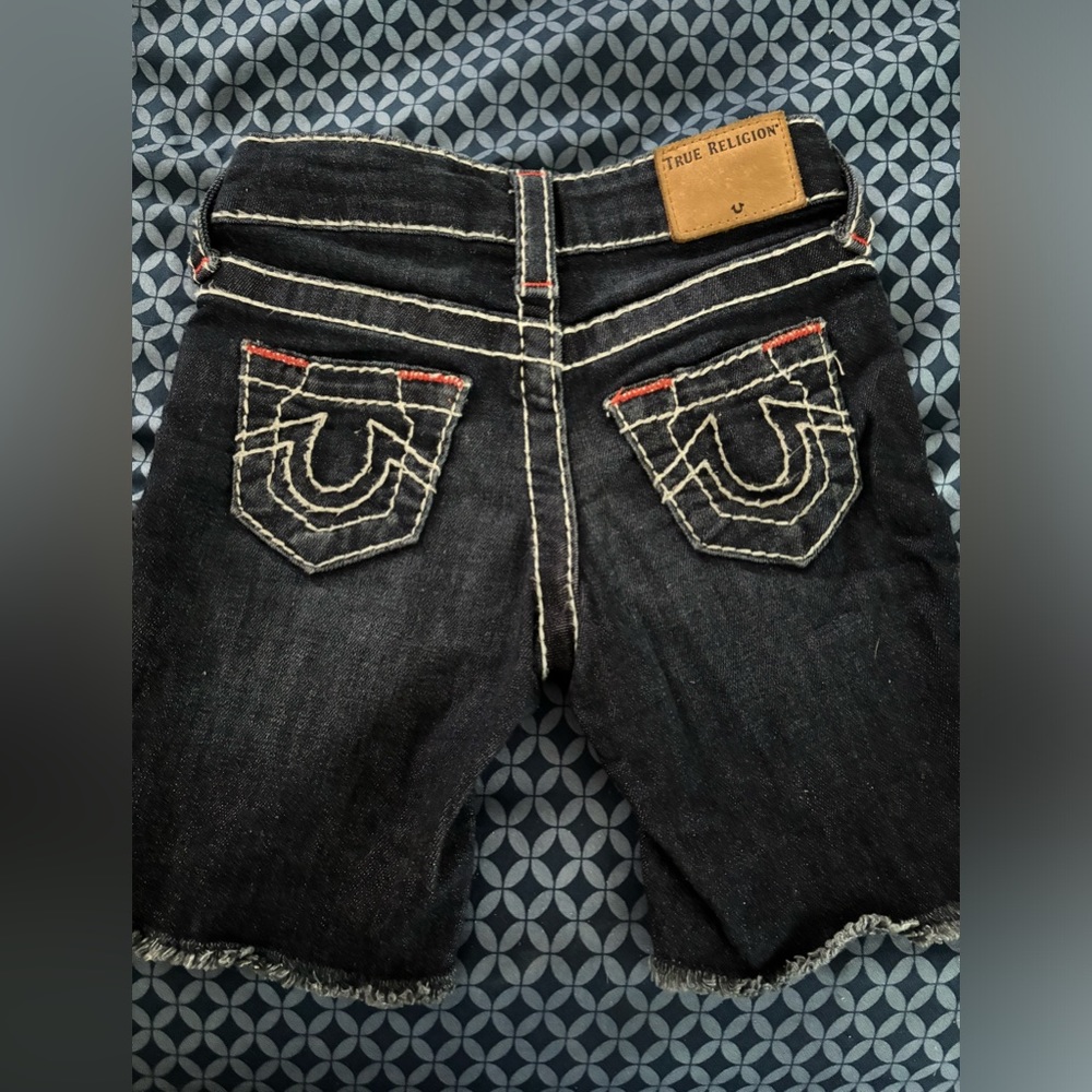 Toddler boys denim True Religion shorts